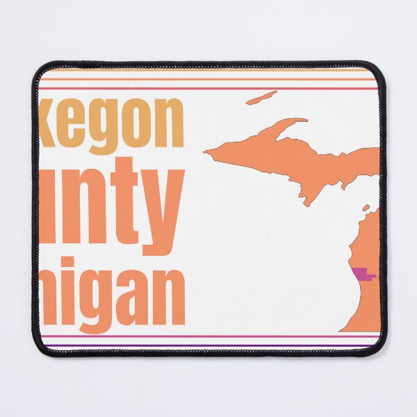 Item preview, Muskegon County Michigan Highlighted on State Map designed and sold by TheIconSmith.