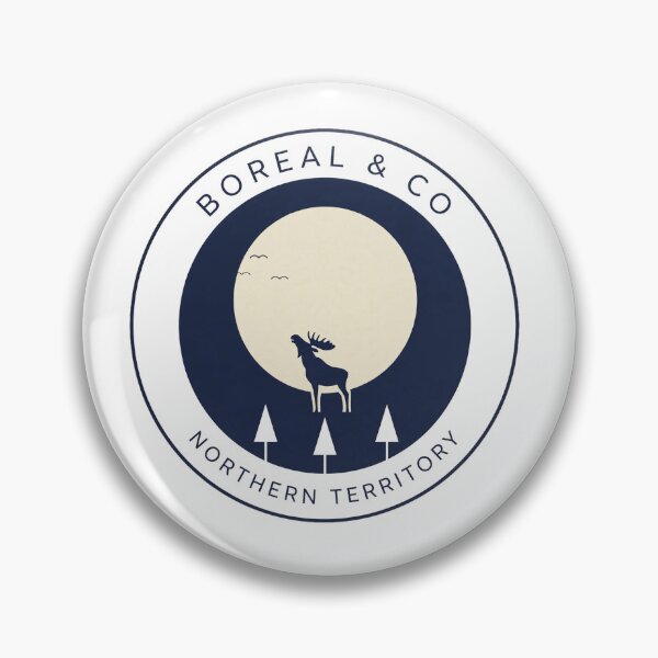 Item preview,  To The Wild North Reindeer Mountain Badge | BOREAL & CO designed and sold by ismai6.