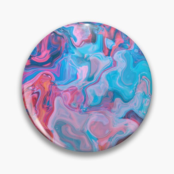 Item preview, Electric Tide – Pink and Blue Fluid Abstract Painting designed and sold by BuckaBaby.