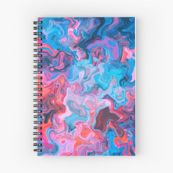 Item preview, Electric Tide – Pink and Blue Fluid Abstract Painting designed and sold by BuckaBaby.