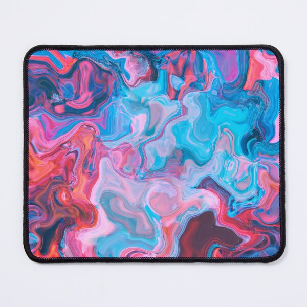 Item preview, Electric Tide – Pink and Blue Fluid Abstract Painting designed and sold by BuckaBaby.