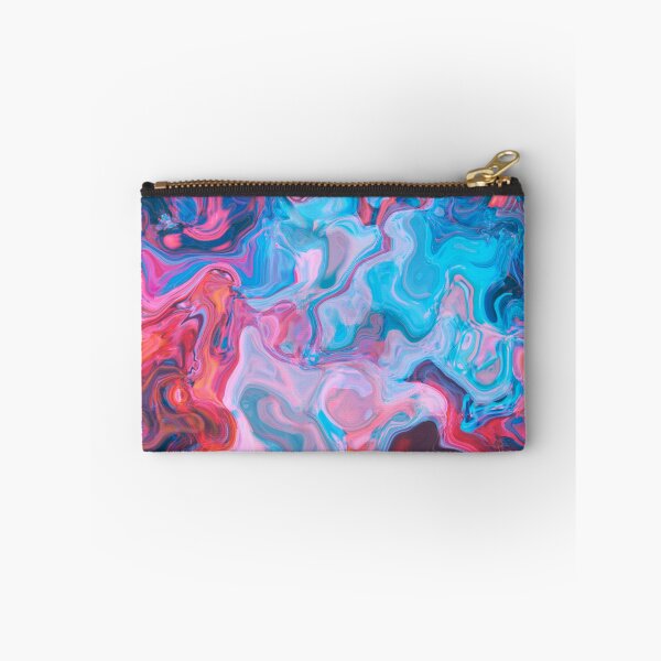 Item preview, Electric Tide – Pink and Blue Fluid Abstract Painting designed and sold by BuckaBaby.