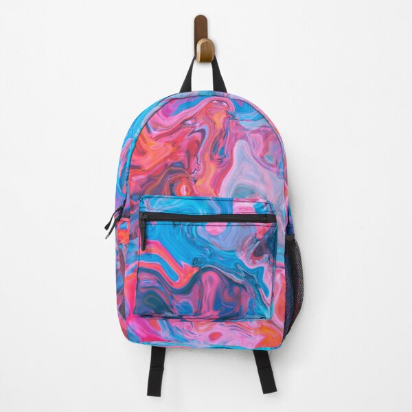 Item preview, Electric Tide – Pink and Blue Fluid Abstract Painting designed and sold by BuckaBaby.