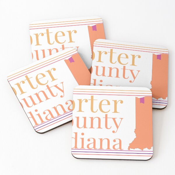 Item preview, Porter County Indiana Highlighted on State Map designed and sold by TheIconSmith.