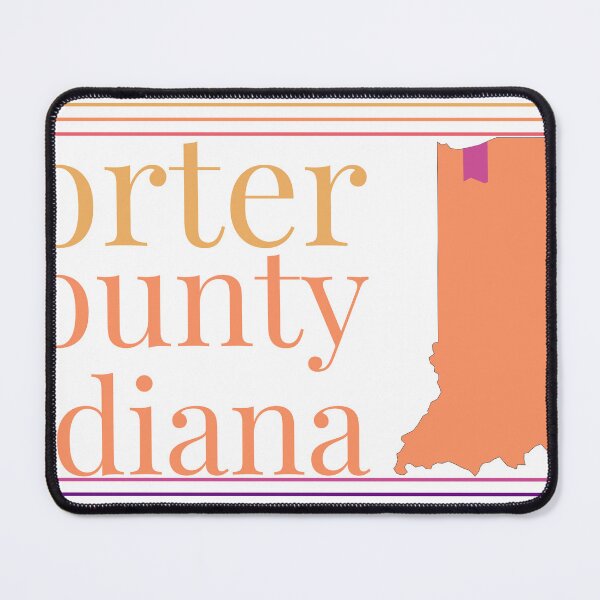 Item preview, Porter County Indiana Highlighted on State Map designed and sold by TheIconSmith.