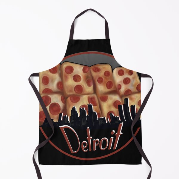 Item preview, Detroit style pizza with skyline designed and sold by Tirish56.