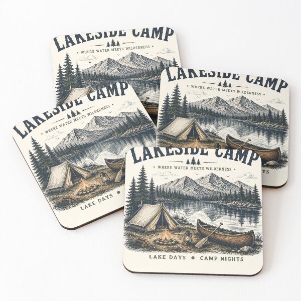 Item preview, Lakeside Camp Camping Lake Outdoor Adventure Design designed and sold by TeeVerse27.