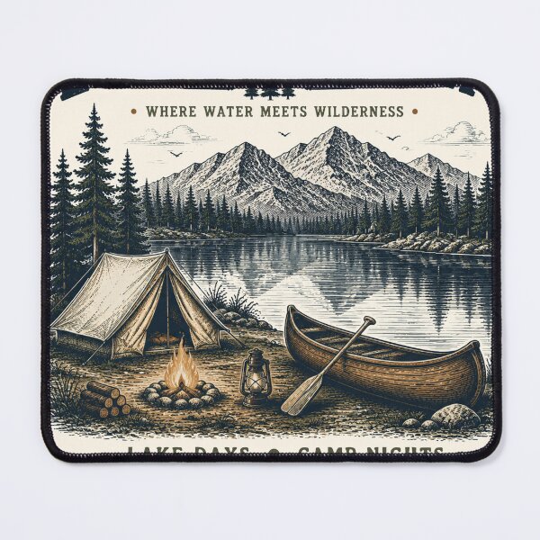 Item preview, Lakeside Camp Camping Lake Outdoor Adventure Design designed and sold by TeeVerse27.
