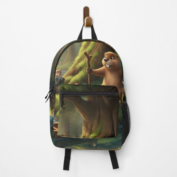 Item preview, Happy Beaver Adventures – Exploring Mossy Island designed and sold by Clothes With Smiling Animals Walt Gral.