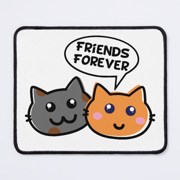 Item preview, Friends Forever Cats | Cute Best Friend Cats | Kawaii Cat Friendship Design designed and sold by Rush2Buy.