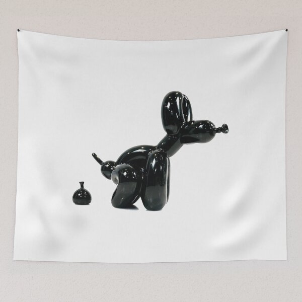 Item preview, Colorful Balloon Dog Pop Art: Aesthetic Balloon Animal Silhouette and Modern Sculptures Fan Art designed and sold by benja-08.