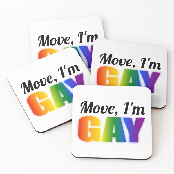 Aperçu de l'œuvre Bouge, je suis gay créée et vendue par BUBBLDesigns.