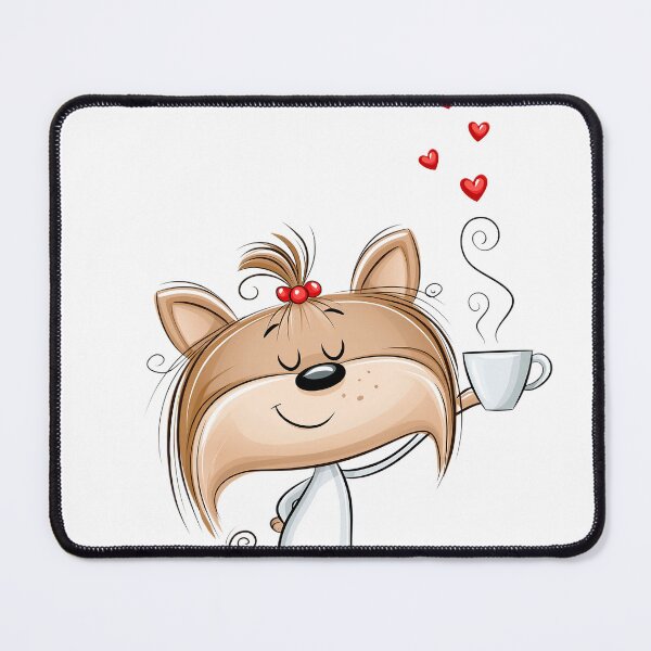 Item preview, Cartoon cute dog in clothes with a cup designed and sold by TanyaLovus.