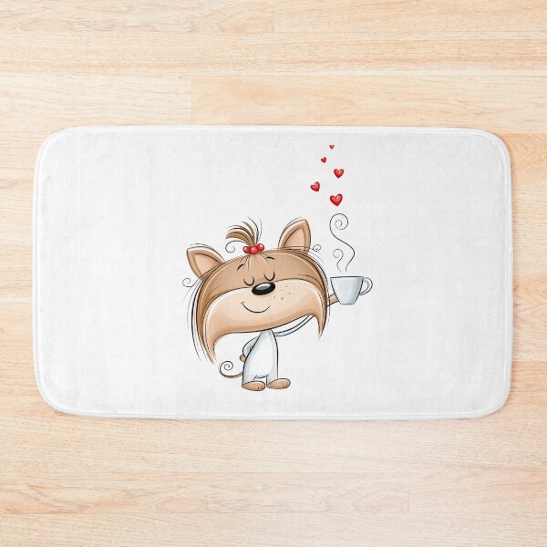 Item preview, Cartoon cute dog in clothes with a cup designed and sold by TanyaLovus.
