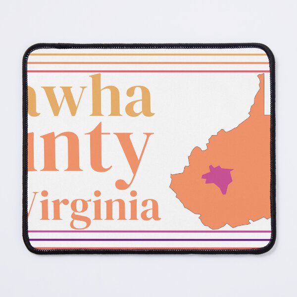 Item preview, Kanawha County West Virginia Highlighted on State Map designed and sold by TheIconSmith.