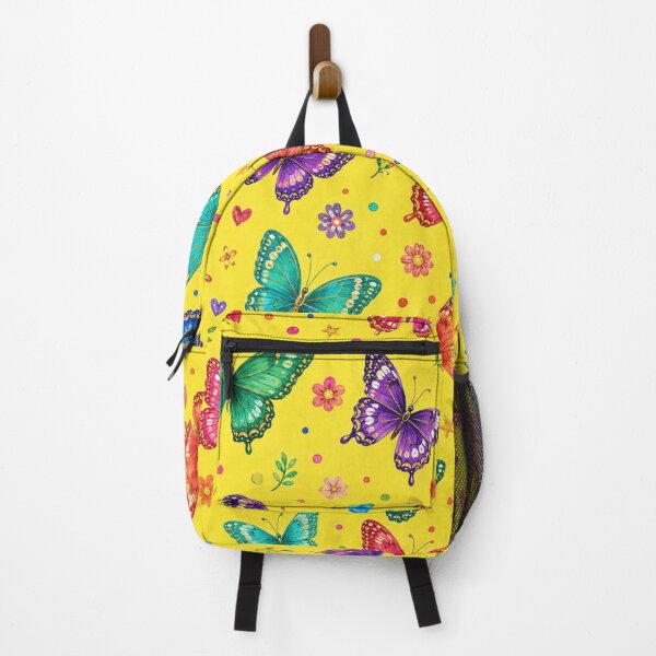 Item preview, Butterfly Confetti – Jewel-Toned Butterflies on Sunny Yellow designed and sold by RoPrincess.