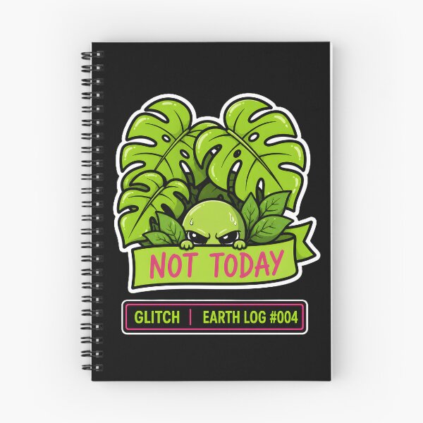 Item preview, Not Today Alien Glitch Monstera Plant Sticker designed and sold by AlienWorldArt.