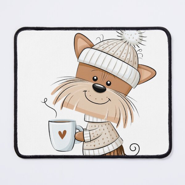 Item preview, Cartoon cute dog in clothes with a cup designed and sold by TanyaLovus.