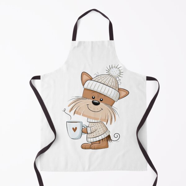 Item preview, Cartoon cute dog in clothes with a cup designed and sold by TanyaLovus.