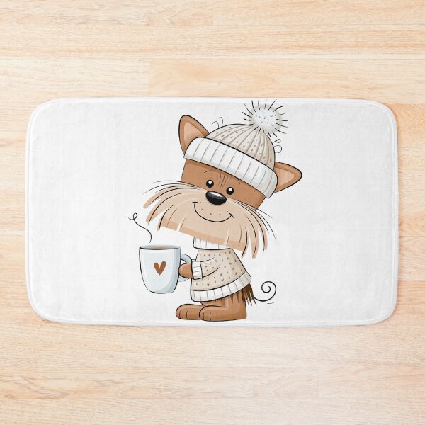 Item preview, Cartoon cute dog in clothes with a cup designed and sold by TanyaLovus.