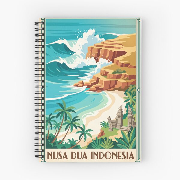 Item preview, Nusa Dua Indonesia Vintage Travel Poster – Bali Beach Retro Art designed and sold by Bomax121.