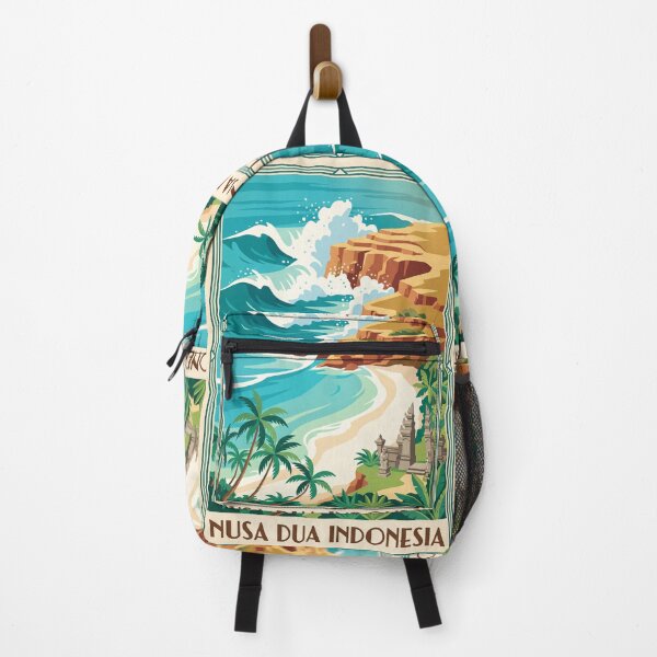 Item preview, Nusa Dua Indonesia Vintage Travel Poster – Bali Beach Retro Art designed and sold by Bomax121.