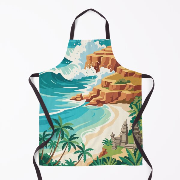 Item preview, Nusa Dua Indonesia Vintage Travel Poster – Bali Beach Retro Art designed and sold by Bomax121.