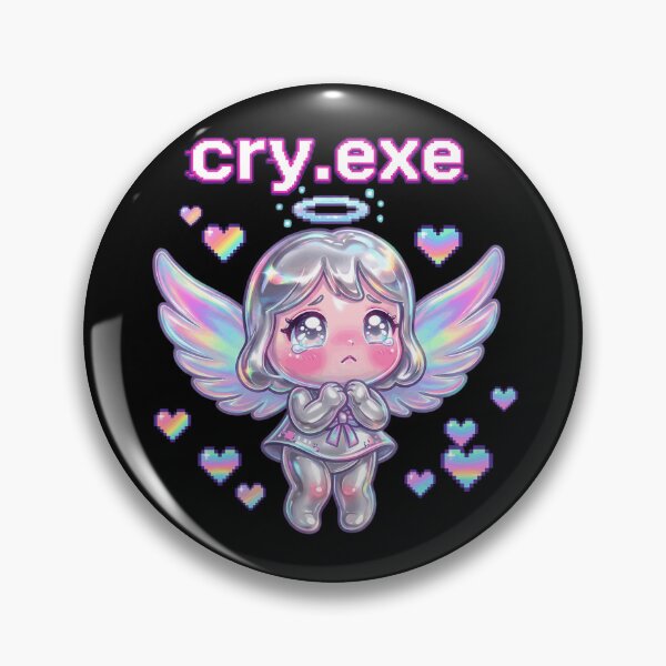 Item preview, Cry.exe Cute Kawaii Angel Y2K Angelcore Aesthetic designed and sold by Velustro Shop.