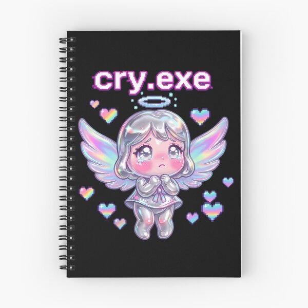 Item preview, Cry.exe Cute Kawaii Angel Y2K Angelcore Aesthetic designed and sold by Velustro Shop.