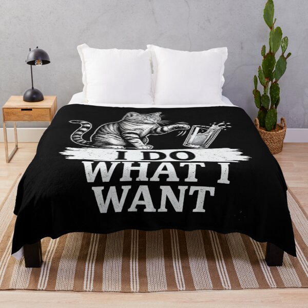 Item preview, Women's Funny Cat I Do What I Want V-Neck T-Shirt | Sassy Cat Lover Graphic Gift designed and sold by Trendably.