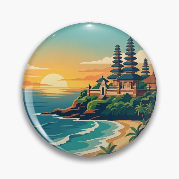 Item preview, Seminyak Indonesia Vintage Travel Poster – Bali Beach Sunset Retro Art designed and sold by Bomax121.