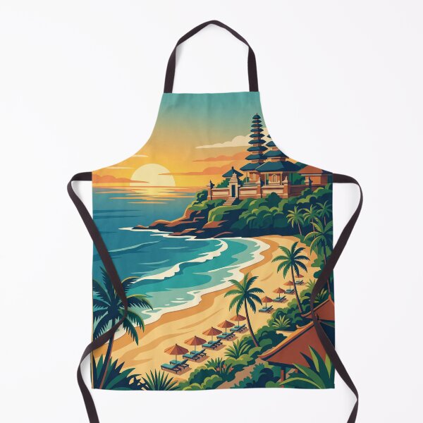 Item preview, Seminyak Indonesia Vintage Travel Poster – Bali Beach Sunset Retro Art designed and sold by Bomax121.