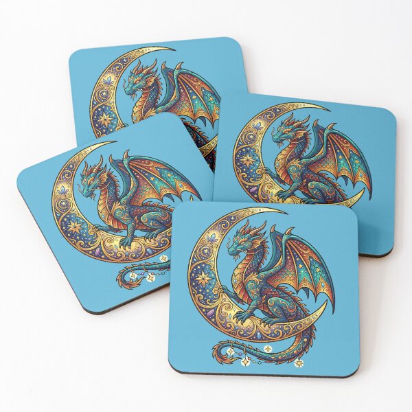 Item preview, Dragon on the Moon designed and sold by TabbyCatXIII.