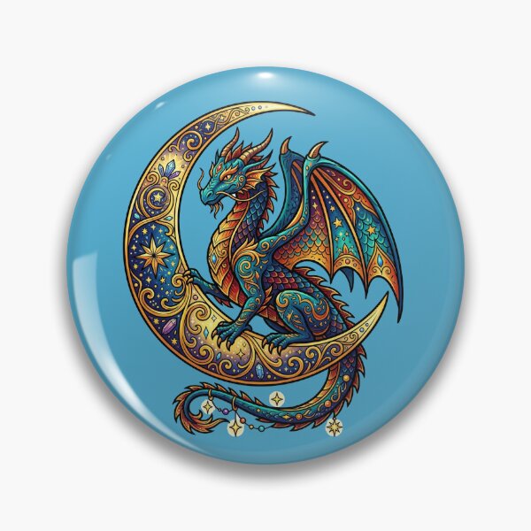 Item preview, Dragon on the Moon designed and sold by TabbyCatXIII.
