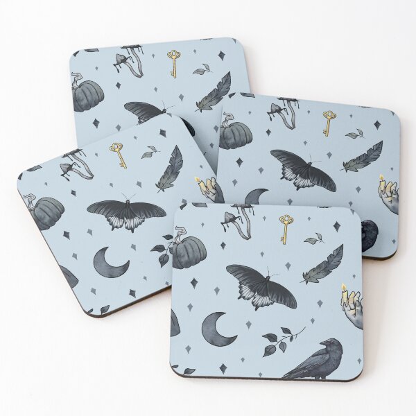 Item preview, Gothic pattern on blue designed and sold by Ellen Wilberg.
