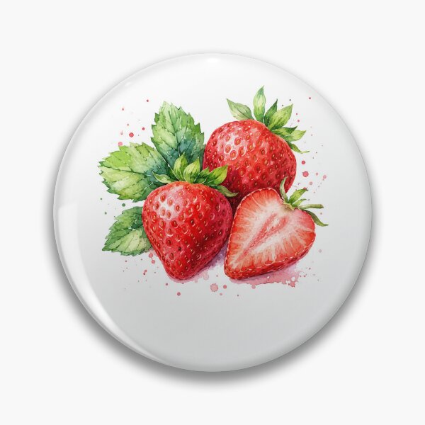 Artikelvorschau, Aquarell-Erdbeere, botanische Frucht, frischer Sommer entworfen und verkauft von Moizento.
