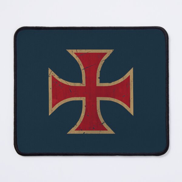 Item preview, Vintage Templar Cross Pattée Crimson and Ochre designed and sold by Lidra Zehcnas.