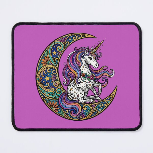 Item preview, Unicorn on a Crescent Moon designed and sold by TabbyCatXIII.