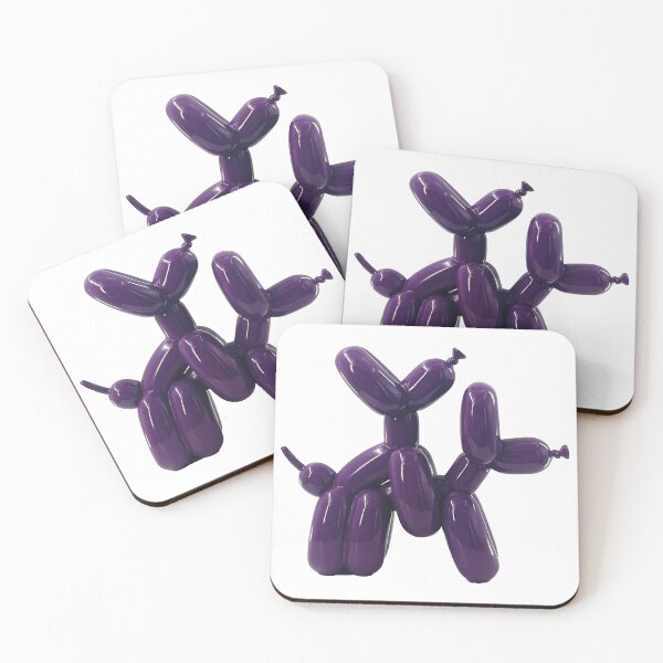 Item preview, Colorful Balloon Dog Pop Art: Aesthetic Balloon Animal Silhouette and Modern Sculptures Fan Art designed and sold by benja-08.