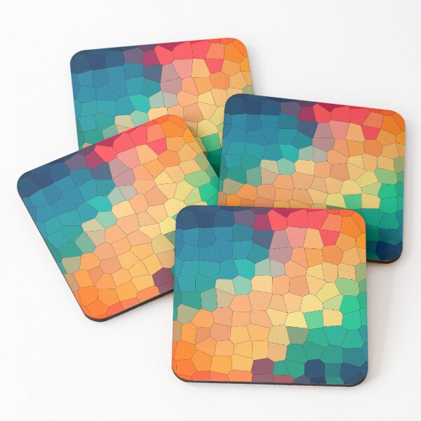 Item preview, Fractured Sunset – Geometric Mosaic Abstract Color Design designed and sold by BuckaBaby.