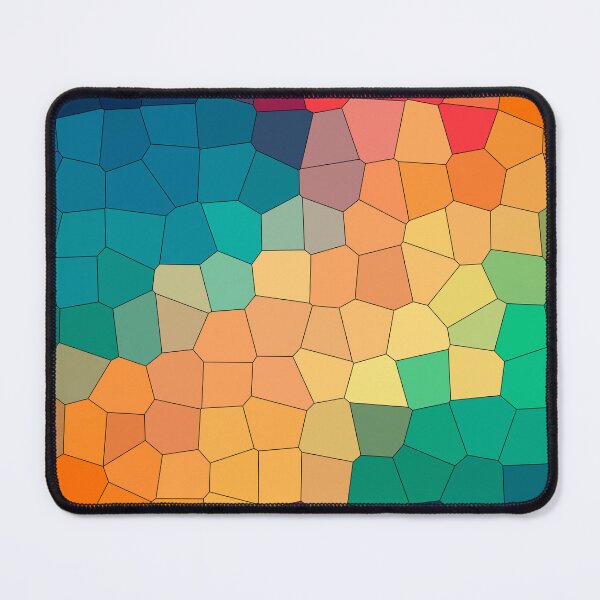 Item preview, Fractured Sunset – Geometric Mosaic Abstract Color Design designed and sold by BuckaBaby.