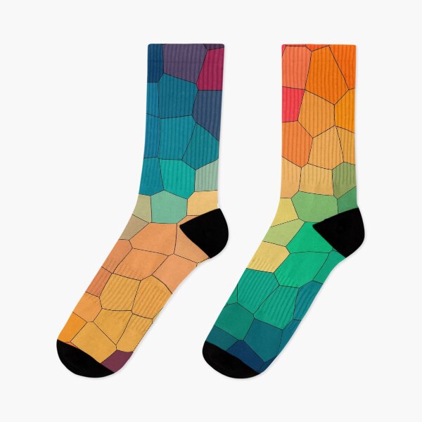 Item preview, Fractured Sunset – Geometric Mosaic Abstract Color Design designed and sold by BuckaBaby.