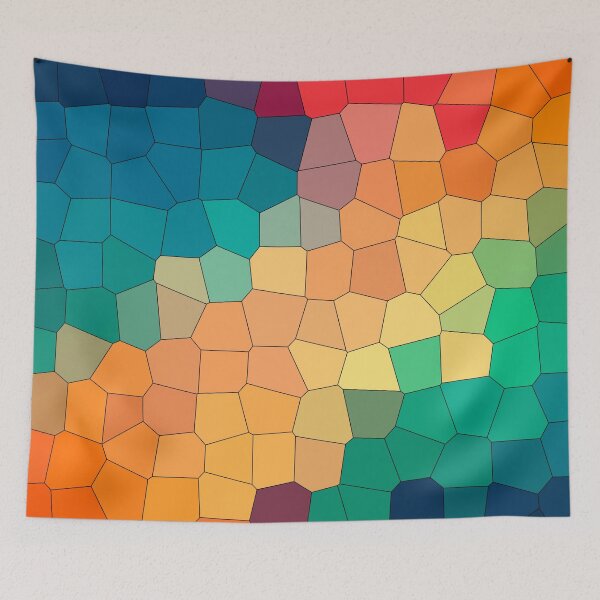 Item preview, Fractured Sunset – Geometric Mosaic Abstract Color Design designed and sold by BuckaBaby.