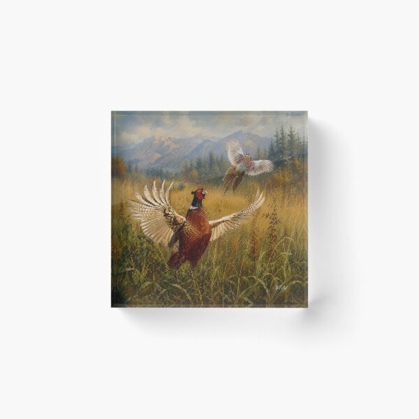 Item preview, Pheasant Forever – Upland Hunting Wildlife Art | Ring-Necked Pheasant Painting designed and sold by TammyHunterArt.