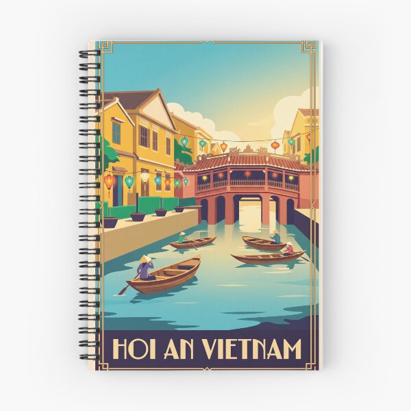 Item preview, Hoi An Vietnam Vintage Travel Poster – Lantern Old Town Retro Art designed and sold by Bomax121.