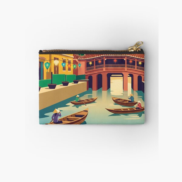 Item preview, Hoi An Vietnam Vintage Travel Poster – Lantern Old Town Retro Art designed and sold by Bomax121.
