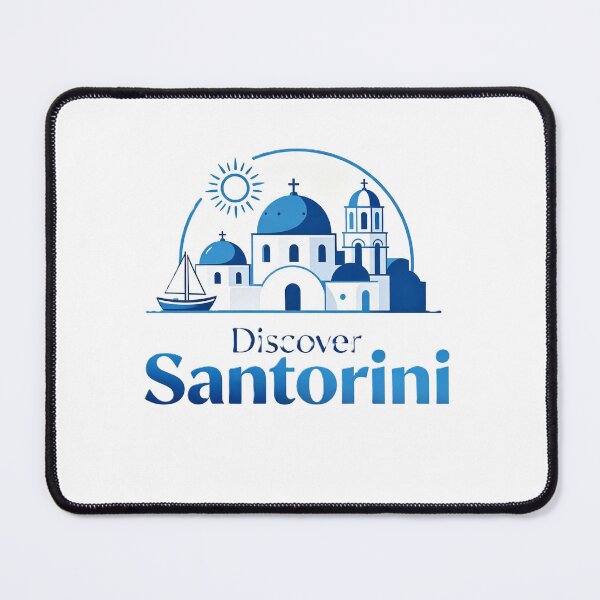 Item preview, Santorini – White & Blue Paradise Art designed and sold by VladisWorld.
