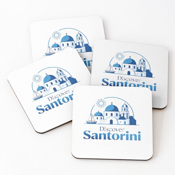 Item preview, Santorini – White & Blue Paradise Art designed and sold by VladisWorld.