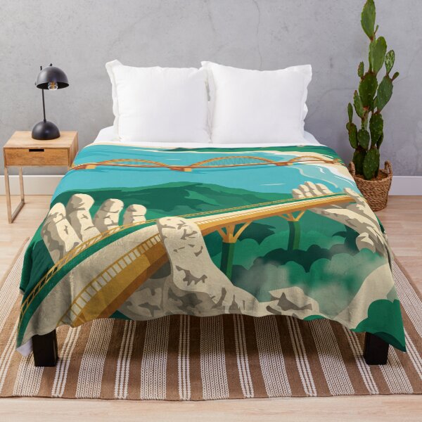 Item preview, Da Nang Vietnam Vintage Travel Poster – Golden Bridge Retro Art designed and sold by Bomax121.