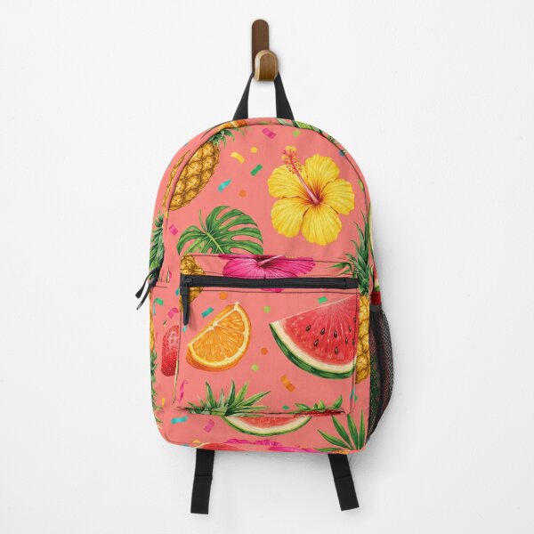 Item preview, Tropical Fruit Party – Pineapple, Watermelon and Hibiscus Pattern designed and sold by RoPrincess.